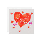 Happy Valentine's Day Karte (Vorderseite/Rückseite Beispiel)