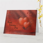 Happy Valentine's Day Karte (Gelbe Blume)