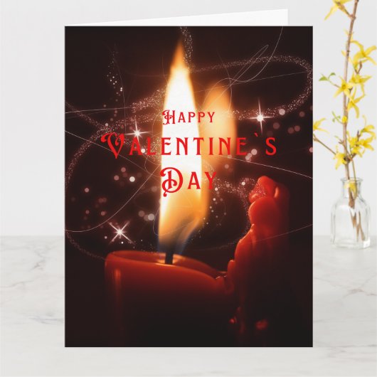 Happy Valentines Day Karte (Gelbe Blume)