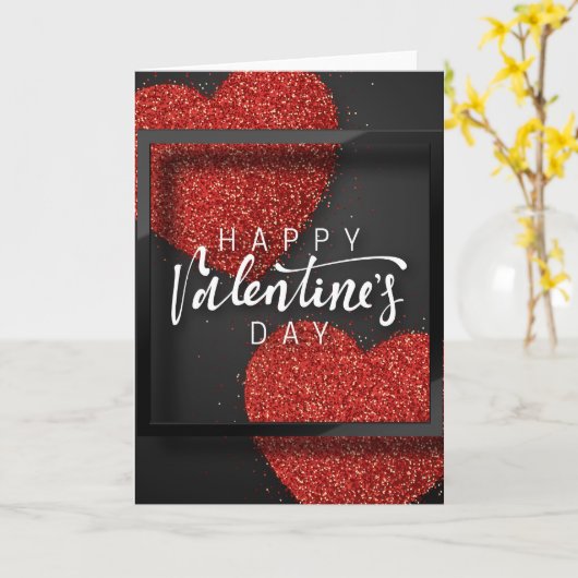 Happy Valentines Day Karte (Gelbe Blume)