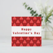 Happy Valentine's Day Karte (Stehend Vorderseite)