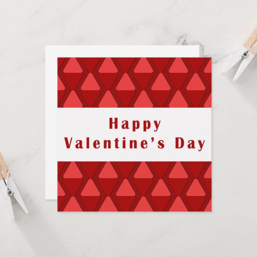 Happy Valentine's Day Karte (Vorderseite/Rückseite Beispiel)