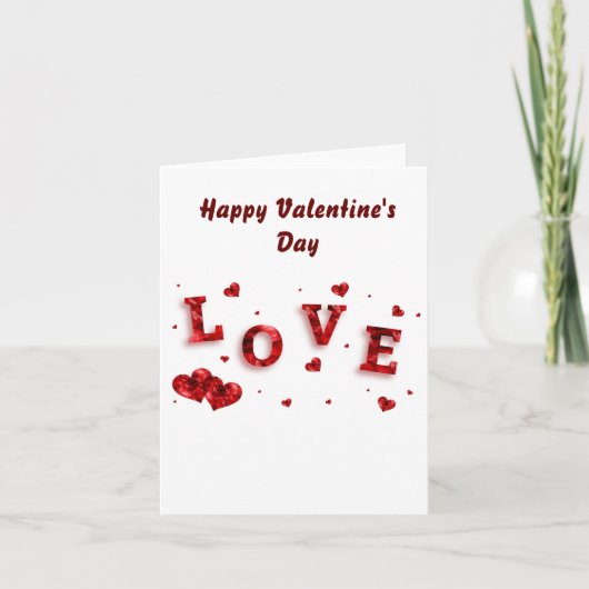 Happy Valentine's Day Karte (Vorderseite)