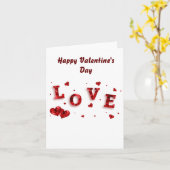 Happy Valentine's Day Karte (Gelbe Blume)