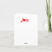 Happy Valentine's Day Karte (Rückseite)