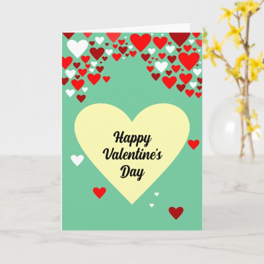 Happy Valentine's Day Karte (Gelbe Blume)