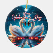 Happy Valentine's Day Keramik Ornament (Vorne)