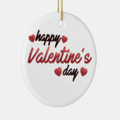 Happy Valentine's Day Keramik Ornament (Rechts)