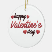 Happy Valentine's Day Keramik Ornament (Links)
