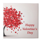 Happy Valentine's Day Keramik Tile Fliese (Vorderseite)