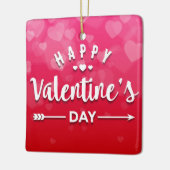 Happy Valentine's Day Keramikornament (Links)