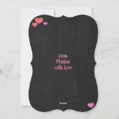 Happy Valentine's Day Kiss 💕 Feiertagskarte (Rückseite)