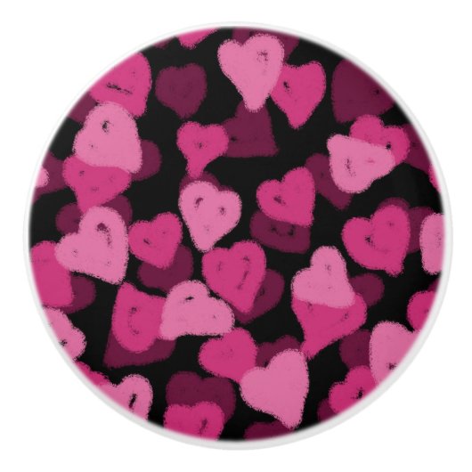 Happy Valentine's Day Knob Pull Keramikknauf (Vorderseite)