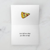 Happy Valentine's Day Kokett Pizza Pun Karte (Innenseite)