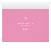 Happy Valentine's Day Labrador Hunde Herz Liebe Ka (Innenansicht Horizontal (Unten))