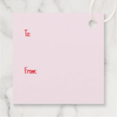 Happy Valentines Day Labrador Retriever Hunde Geschenkanhänger (Rückseite)