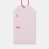 Happy Valentines Day Labrador Retriever Hunde Geschenkanhänger (Rückseite)