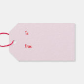 Happy Valentines Day Labrador Retriever Hunde Geschenkanhänger (Rückseite Horizontal)