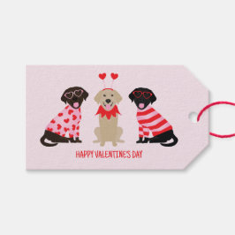 Happy Valentines Day Labrador Retriever Hunde Geschenkanhänger