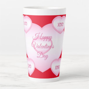 Happy valentine's Day Latte Tasse