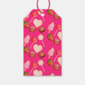 Happy Valentine's Day Leckereien und Candy Muster Geschenkanhänger (Vorderseite)