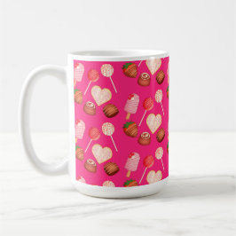 Happy Valentine's Day Leckereien und Candy Muster Kaffeetasse