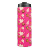 Happy Valentine's Day Leckereien und Candy Muster Thermosbecher (Vorderseite)