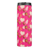 Happy Valentine's Day Leckereien und Candy Muster Thermosbecher (Rückseite)