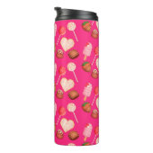 Happy Valentine's Day Leckereien und Candy Muster Thermosbecher (Nach rechts gedreht)