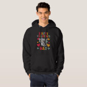 Happy Valentines Day Lemur Heart Love Groovy Hoodie (Vorne ganz)