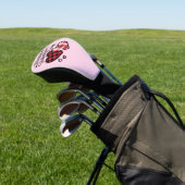 Happy Valentines Day Leopard Karierte Liebe Herz Golf Headcover (In SItu)