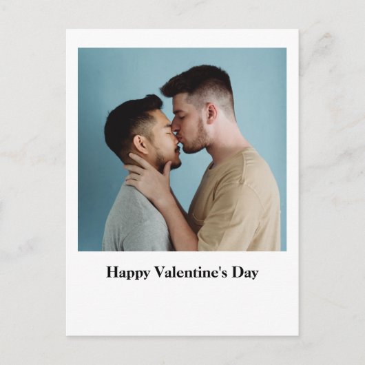 Happy valentine's day | LGBT Primemonat Postkarte (Vorderseite)