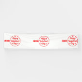 Happy Valentine's Day Liebe 2.5x12 Vinyl Banner (Horizontal)