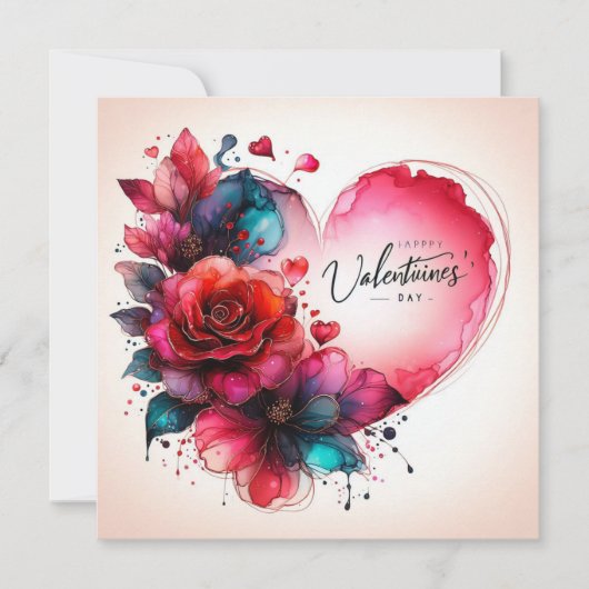 Happy Valentines Day Liebe Cards Karte (Vorderseite)