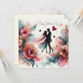 Happy Valentines Day Liebe Cards Karte (Vorderseite/Rückseite Beispiel)