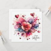 Happy Valentines Day Liebe Cards Karte (Vorderseite/Rückseite Beispiel)