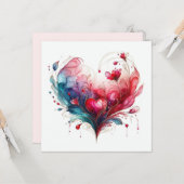 Happy Valentines Day Liebe Cards Karte (Vorderseite/Rückseite Beispiel)