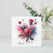 Happy Valentines Day Liebe Cards Karte (Stehend Vorderseite)