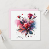 Happy Valentines Day Liebe Cards Karte (Vorderseite/Rückseite Beispiel)