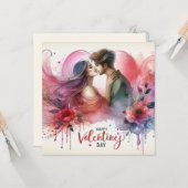 Happy Valentines Day Liebe Cards Karte (Vorderseite/Rückseite Beispiel)