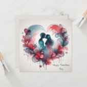 Happy Valentines Day Liebe Cards Karte (Vorderseite/Rückseite Beispiel)