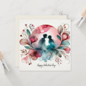 Happy Valentines Day Liebe Cards Karte (Vorderseite/Rückseite Beispiel)