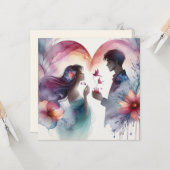 Happy Valentines Day Liebe Cards Karte (Vorderseite/Rückseite Beispiel)