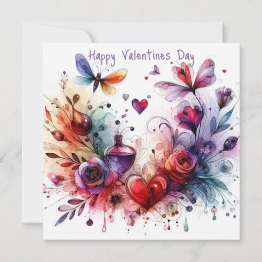 Happy Valentines Day Liebe Cards Karte (Vorderseite)