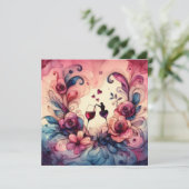 Happy Valentines Day Liebe Cards Karte (Stehend Vorderseite)