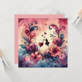 Happy Valentines Day Liebe Cards Karte (Vorderseite/Rückseite Beispiel)