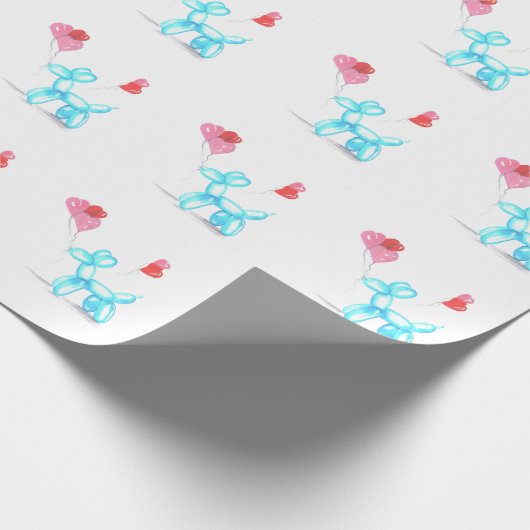 Happy Valentines Day Liebe Geschenkpapier (Ecke)