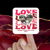 Happy Valentine's Day Liebe Heart Foto Aufkleber