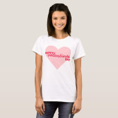 Happy Valentine's Day | Liebe Herz Moderne Moderne T-Shirt (Vorne ganz)