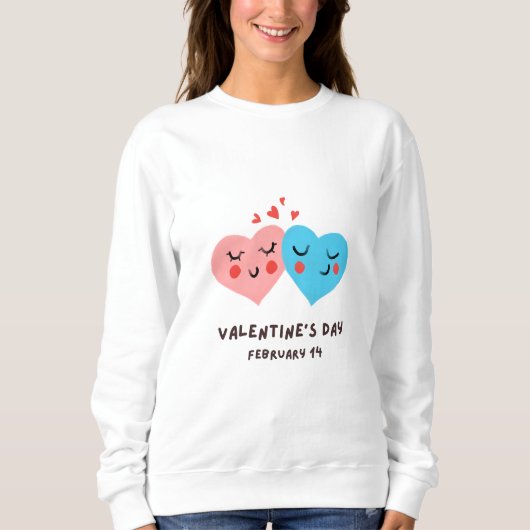 Happy Valentine's Day - Liebe Images Funny Sweatshirt (Vorderseite)